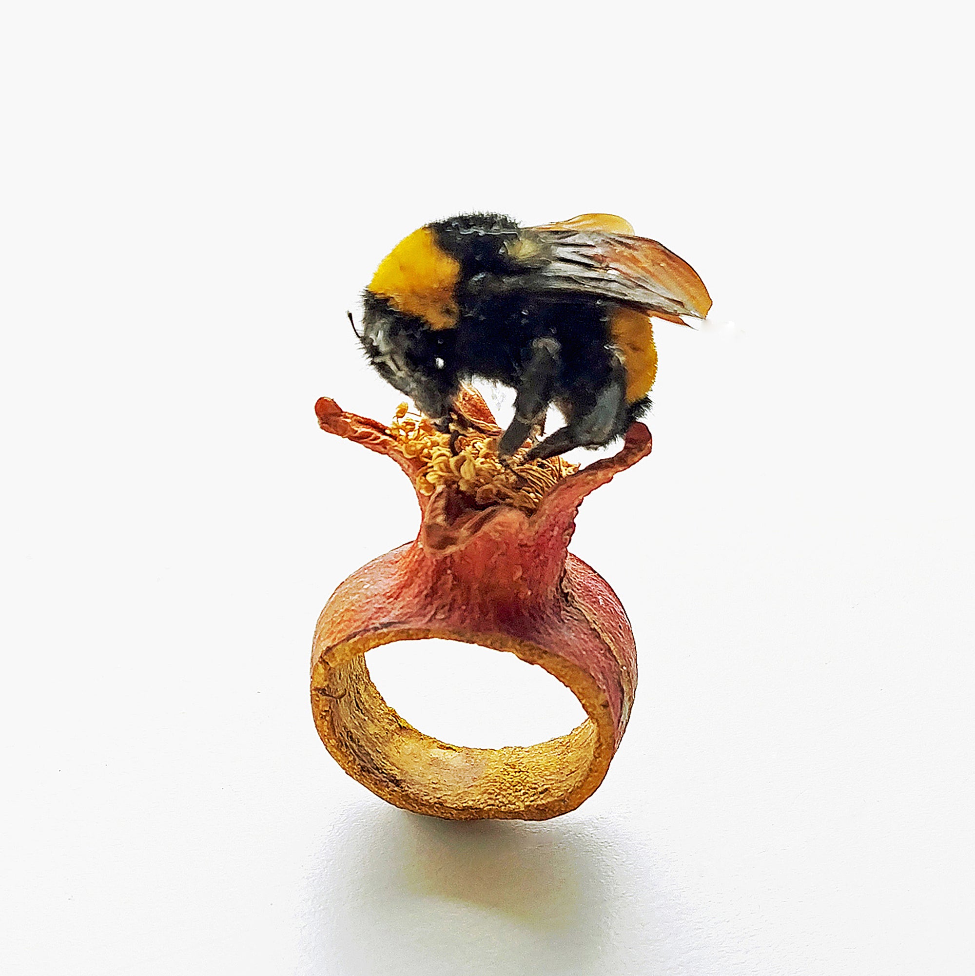 Bumble Bee Pomegranate Ring