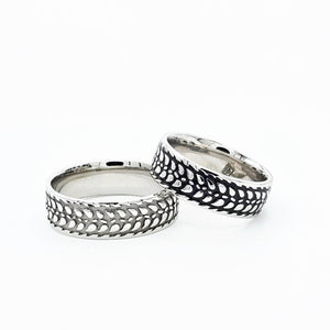 Barley Ring in Stainless Steel - Donna Hiebert Artist