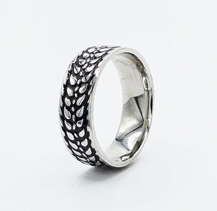 Barley Ring in Stainless Steel - Donna Hiebert Artist