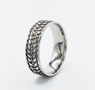 Barley Ring in Stainless Steel - Donna Hiebert Artist