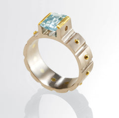 Palatine Aquamarine Ring - Donna Hiebert Artist