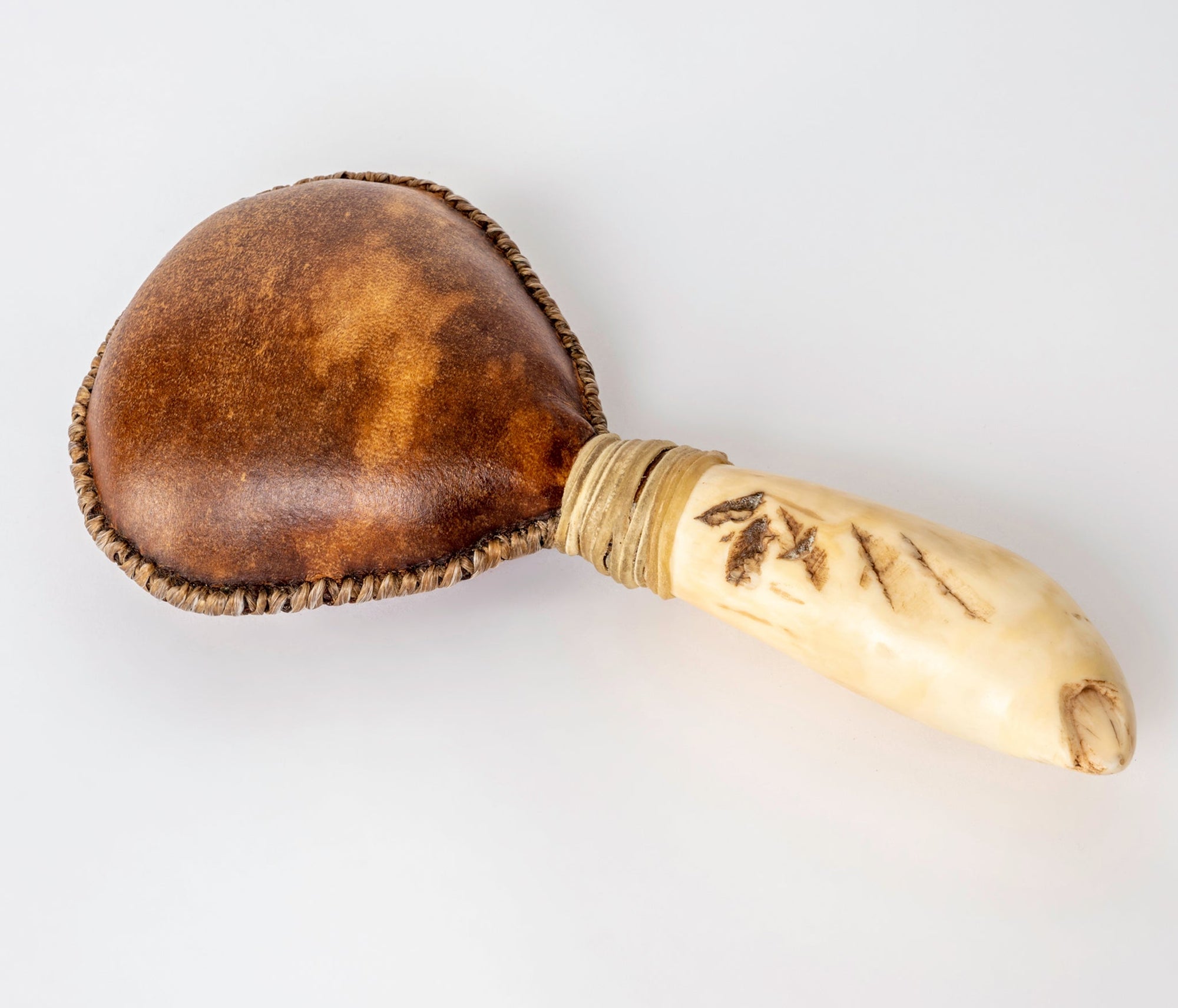 Teeth Rattle Sperm Whale Tooth Ceremonial Rattle - Donna Hiebert Artist