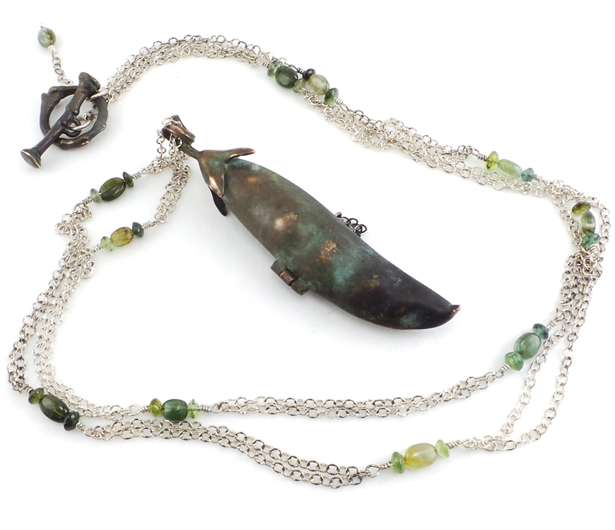 Sweet Pea Locket - Donna Hiebert Artist